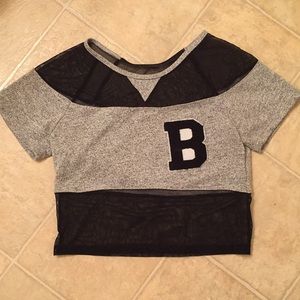 Bebe mesh crop
